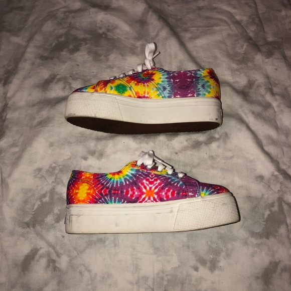 Superga Tie Dye Platform Sneakers - Picture 4 of 6